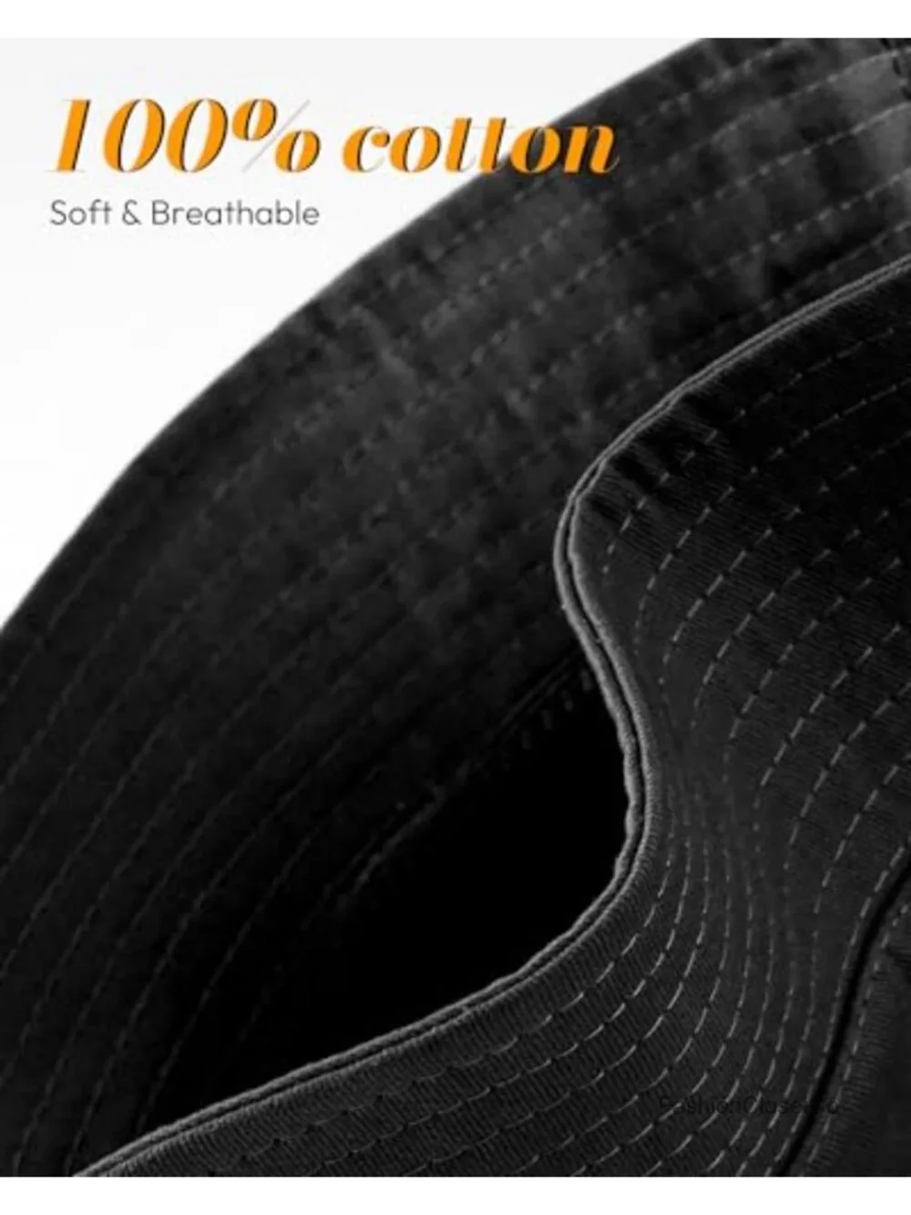 Cotton Bucket Sun Hat Adjustable Packable Fishing Beach